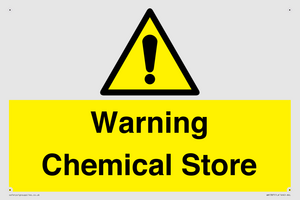 Warning Chemical Store